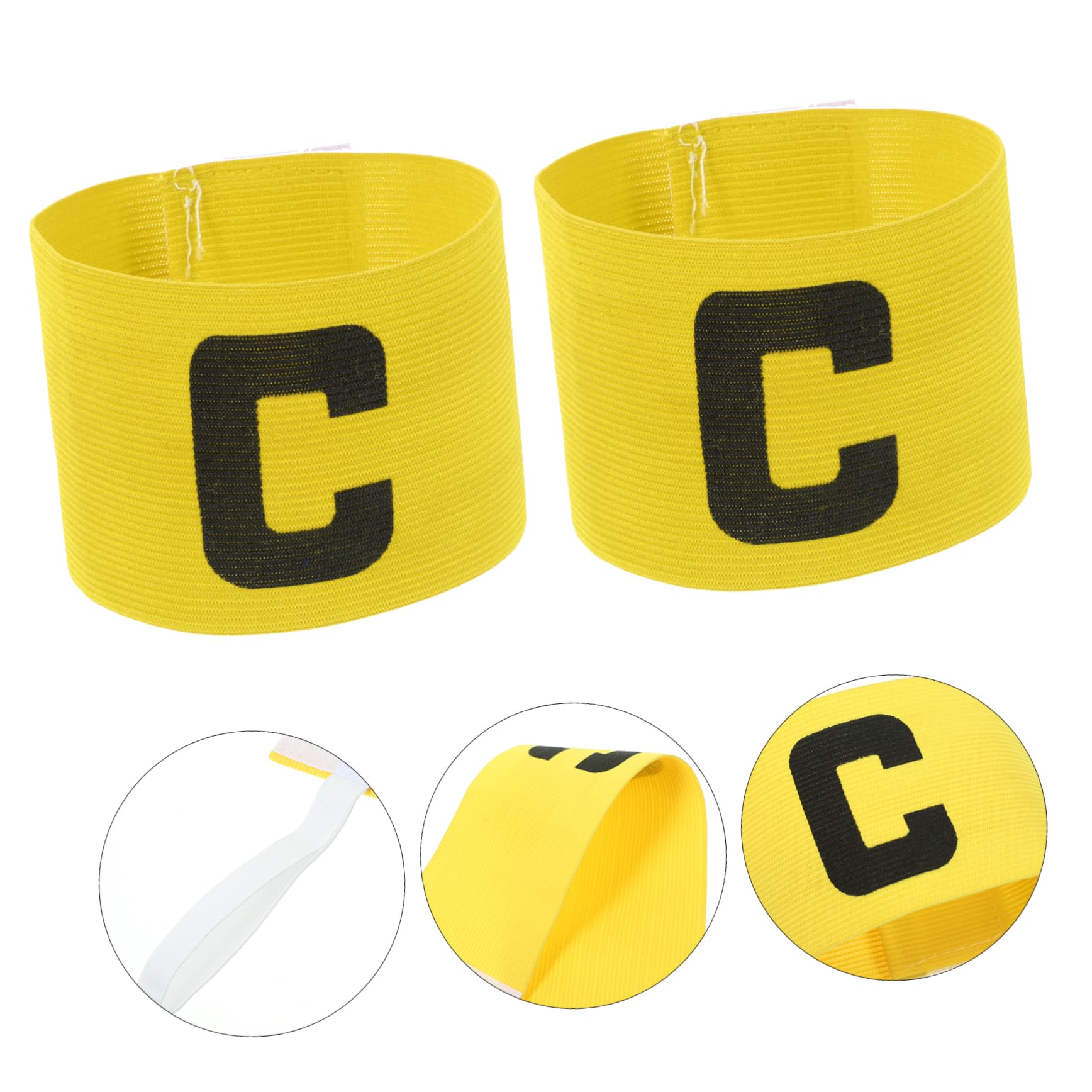 BESPORTBLE 6pcs Wear-Resistant Captain Armbands for Soccer Football Rugby Basketball Team Sports Armbands for Adults for Outdoor Events and Training