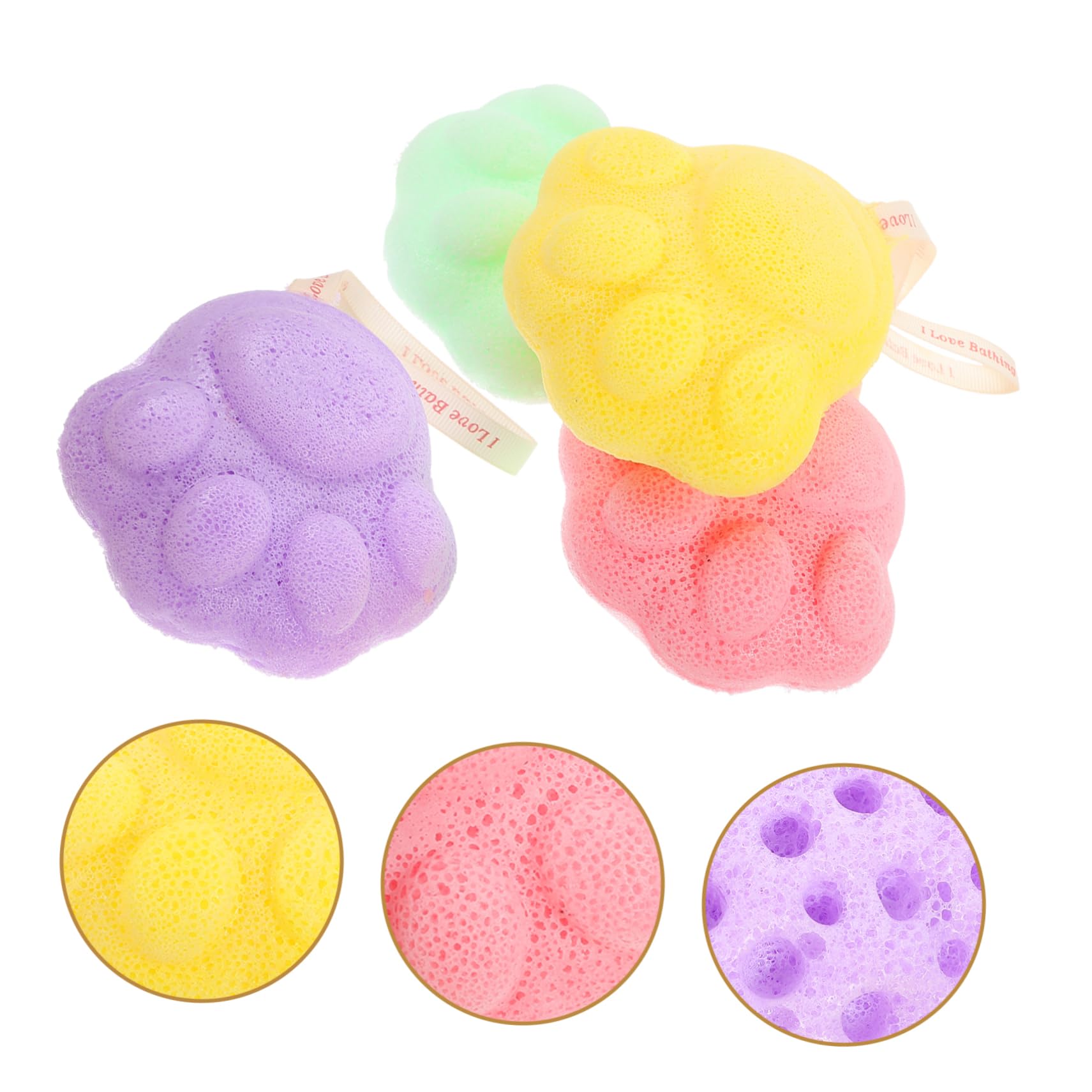 Healeved 12piezas Esponjas Faciales Exfoliantes Para Limpieza y Práctica Morado y Herramienta De Cuidado Facial Para Viajes y Uso Diario