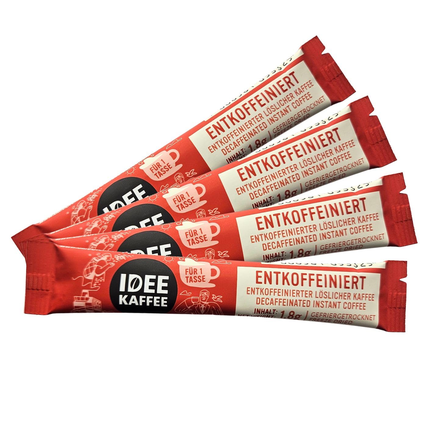 Idee Kaffee Entkoffeinierter löslicher Kaffee, 500x1,8g