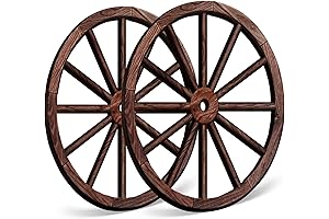 OYEFLY Vintage Rustic Wagon Wheels (2 Pcs)