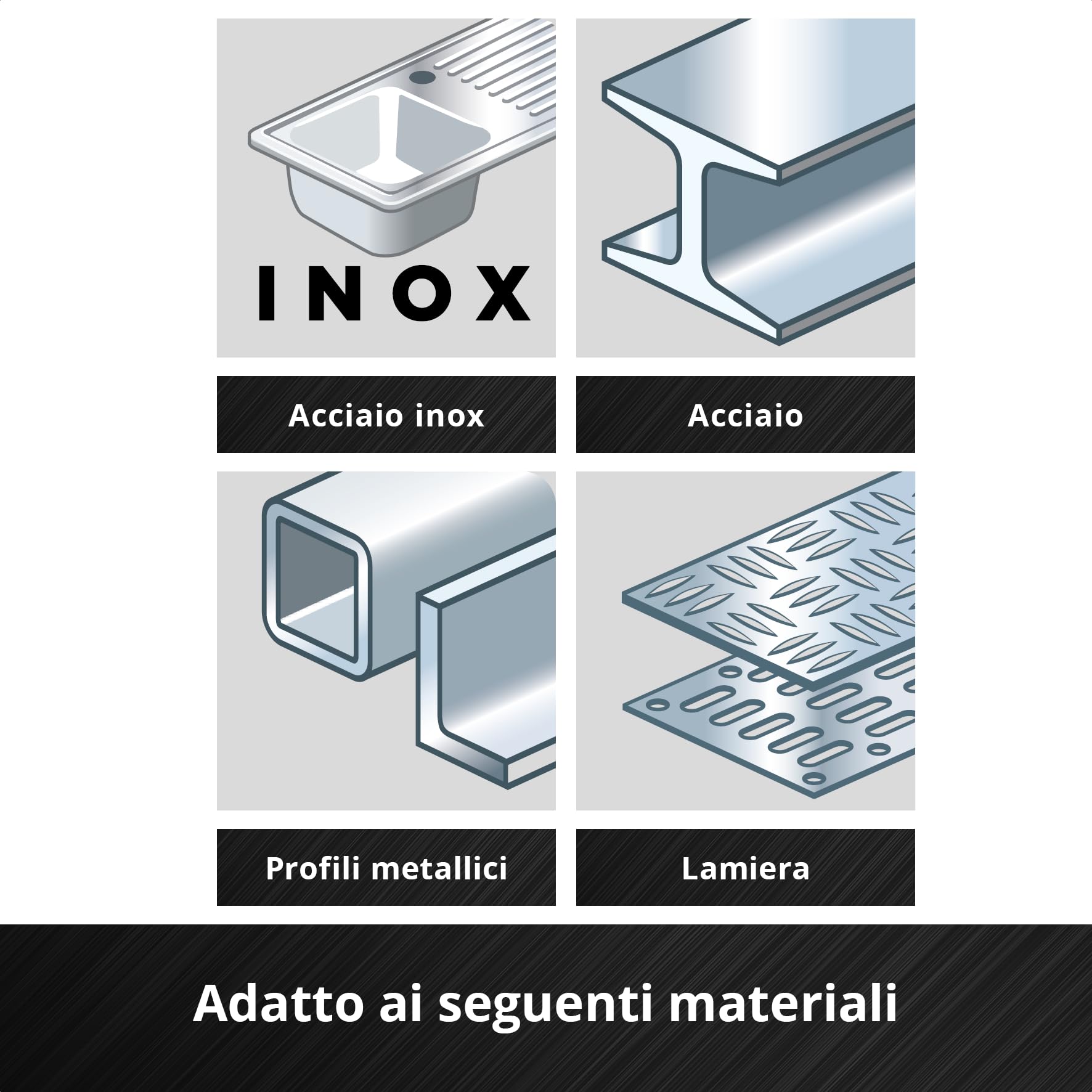 Originale Einhell Set di 3 pezzi di dischi da taglio sottili per metallo, Ø 230 mm (spessore 2 mm, certificato MPA, lunga durata, tagli precisi e a bassa sbavatura, per smerigliatrici angolari)