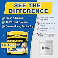 Vista 5 de Glucosamina para perros – Suplemento articular para perros – Condroitina, MSM, Omega-3, apoyo a la movilidad, cartílago, alivio del dolor