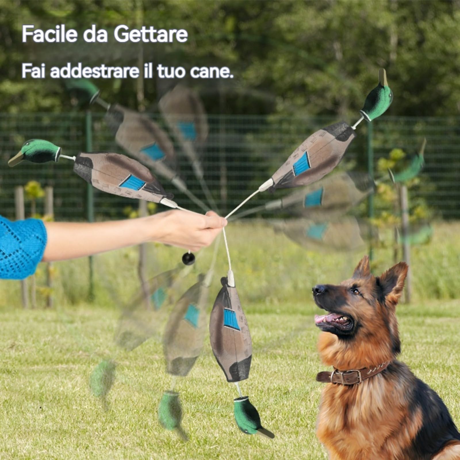 Dummy Duck Hundetraining Retrieve Schnuller Verschleißfest und bissfest, wasserdicht und schwimmfähig, robust und langlebig, geeignet für das Training von Welpen oder erwachsenen Jagdhunden