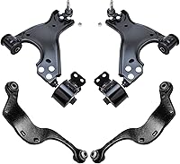 Vista 173 de Detroit Axle - 4 brazos de control de extremo delantero para Nissan Frontier Xterra 2000-2004 Brazos de control inferior y superior con rótulas