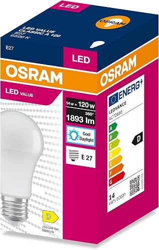 OSRAM LED VALUE CLASSIC A 120 14W/6500K E27