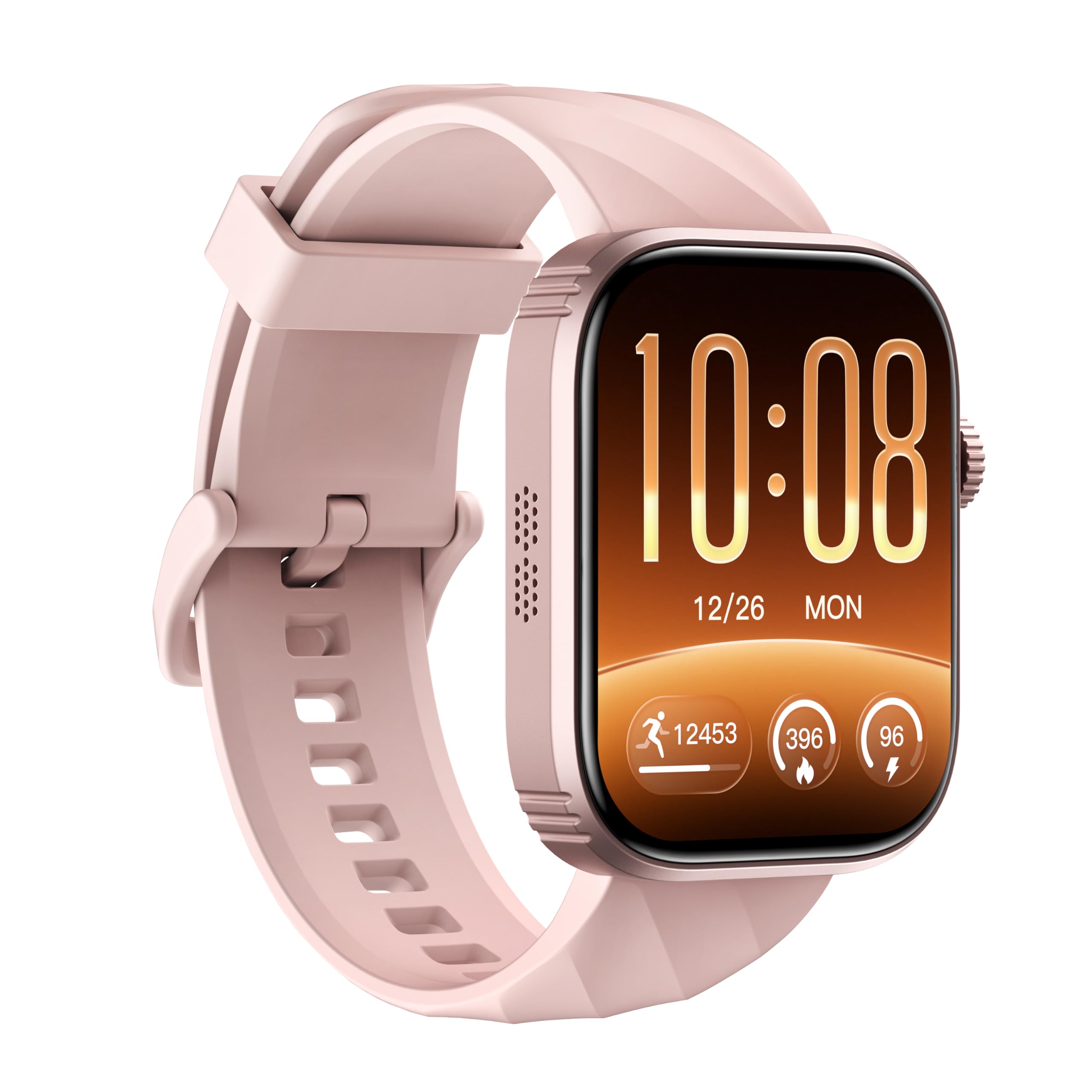 Montre Connectée OLED 1,93" Suivi Santé Sport Compatible iOS Android Rose