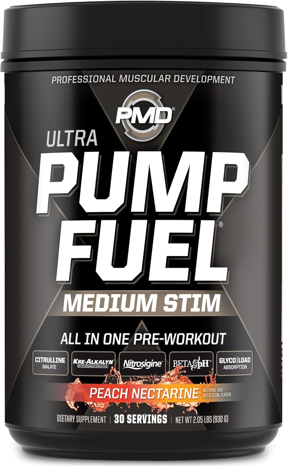 PMD Sports Ultra Pump Fuel - Mezcla de bebida para antes del entrenamiento, energía, fuerza, resistencia, recuperación, carbohidratos complejos y