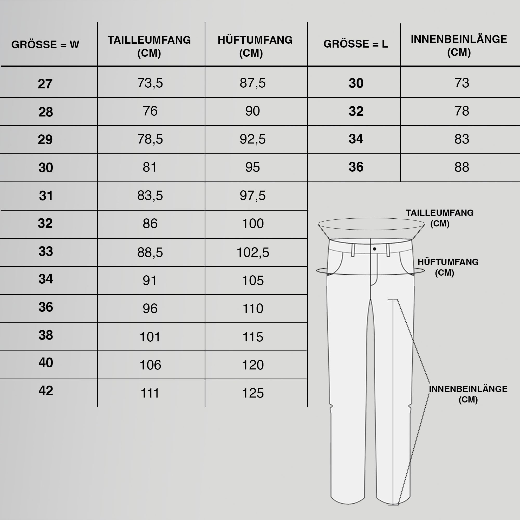 Performance Pants Męskie stylowe spodnie ze stretchem, krój slim fit, spodnie ze stretchem, wygodne i praktyczne, do pracy i w czasie wolnym, wygodne spodnie materiałowe dla, jasnoszary, 28W / 32L
