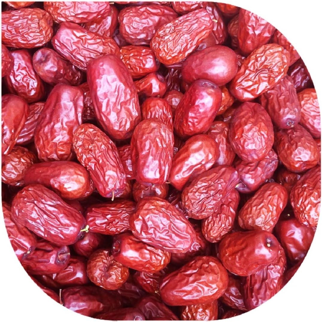 (4 Packs of 1 Pound bag) ALL NATURAL Dried JUJUBE DATES,Dates,CHINESE DATES,HAND SELECTED
