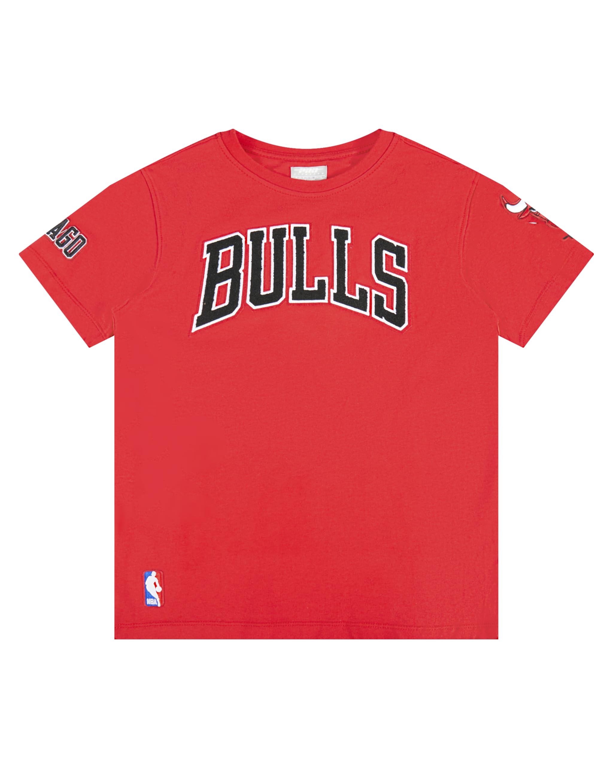 Pro Standard Big Boys NBA Classic Chenille Cotton Short Sleeve Tee, Getaway Solids, L
