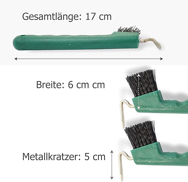 Cure-pied avec brosse très solide et poignée ergonomique Convient pour les sabots de chevaux, ânes et chèvres - 3