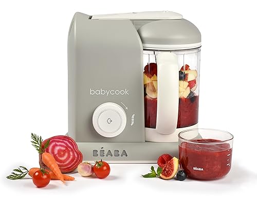 BEABA Babycook Solo 4 en 1 - Máquina de alimentos para bebés procesador de alimentos para bebés cocina al vapor y licuadora 45 tazas de gran BEABA Babycook Solo 4 en 1 - Máquina de alimentos para bebés procesador de alimentos para bebés cocina al vapor y licuadora 45 tazas de gran