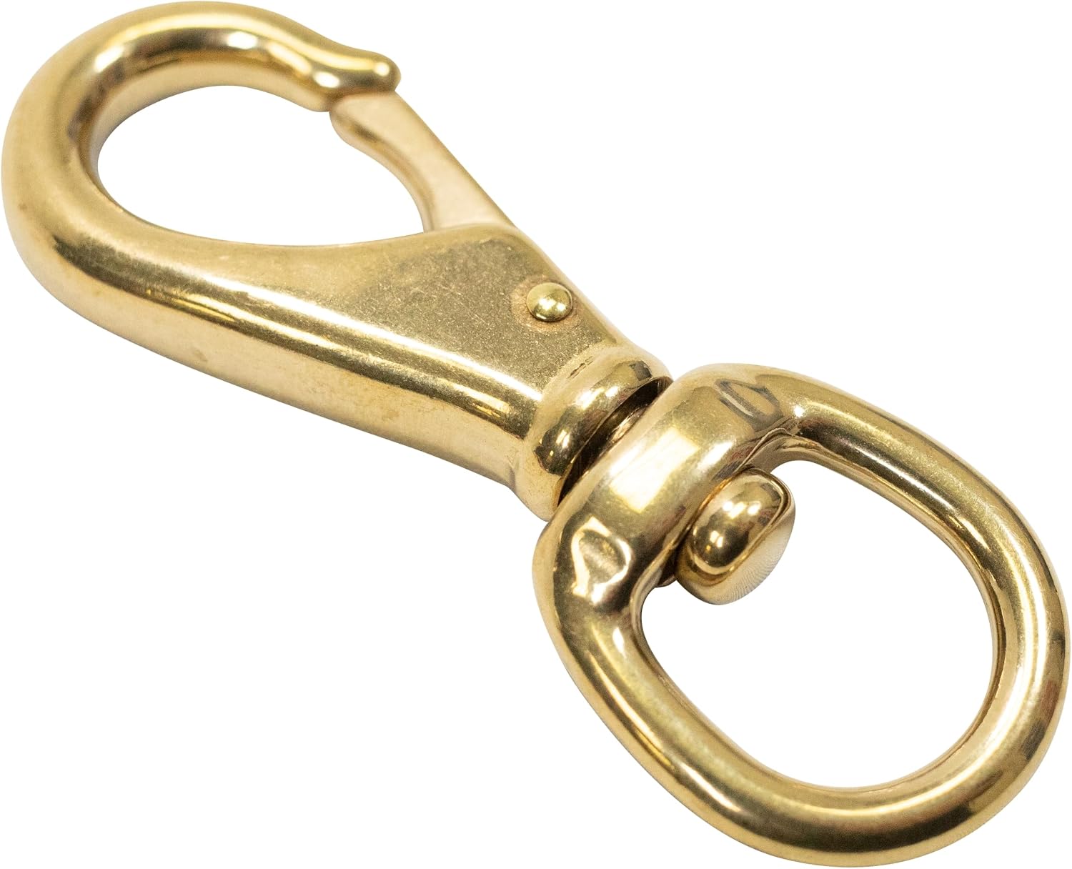 Scuba Choice 3.5" Brass Swivel Eye Snap Hook Clip #1, 12.9mm Opening
