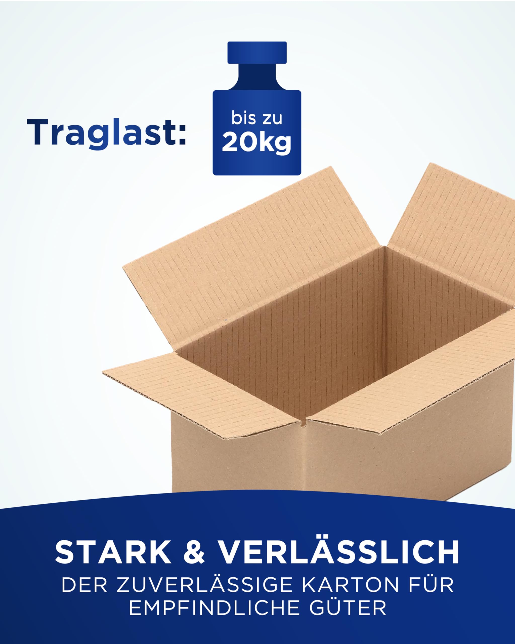 KK Verpackungen Versandkartons 250 x 150 x 150 mm Braun 1-wellig (Außenmaß 255 x 155 x 155 mm) | 250 Stück, Faltkartons Kartons für Versand als DHL Päckchen M DPD Hermes GLS Paketklasse S (KK13)
