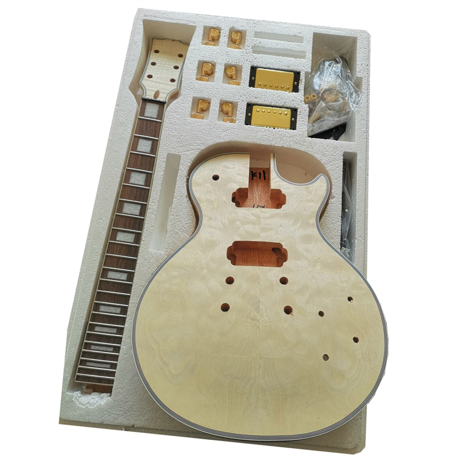 Profesjonalny zestaw do gitary elektrycznej Profesjonalny zestaw gitarowy DIY mahoń Okoume Body palisander podstrunnica zestaw akcesoriów do gitary elektrycznej Zestaw gitarowy DIY