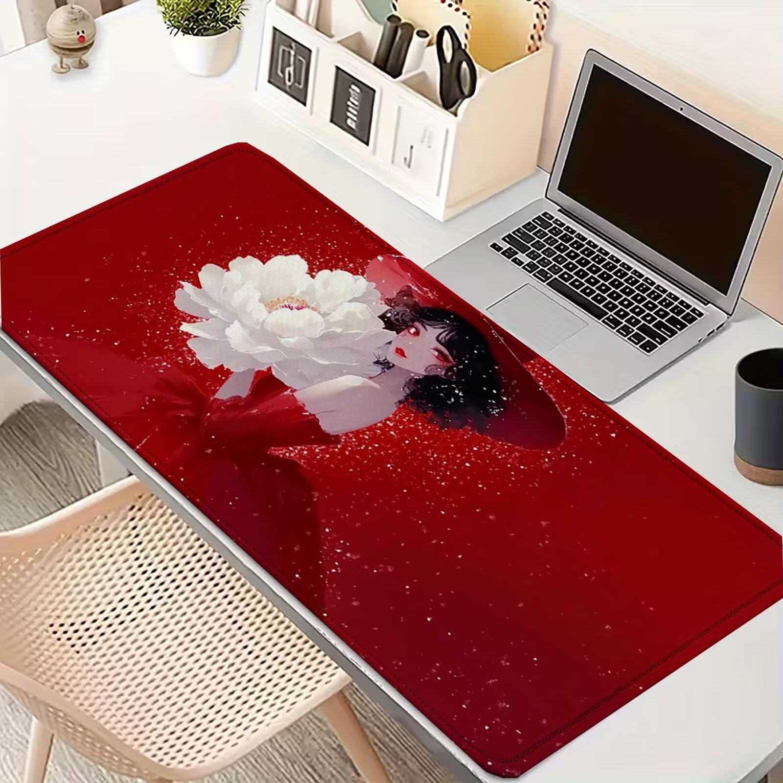 Tappetino Mouse 900x450mm | Superficie Ultra-Liscia | rosso 0-z326