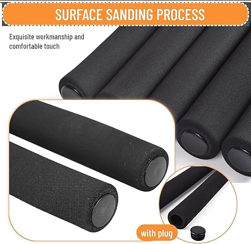 Miniatura 6 de Empuñaduras para manillar de bicicleta de carreras, esponja de goma de espuma flexible para manillar de bicicleta, agarre de espuma, paquete de 2