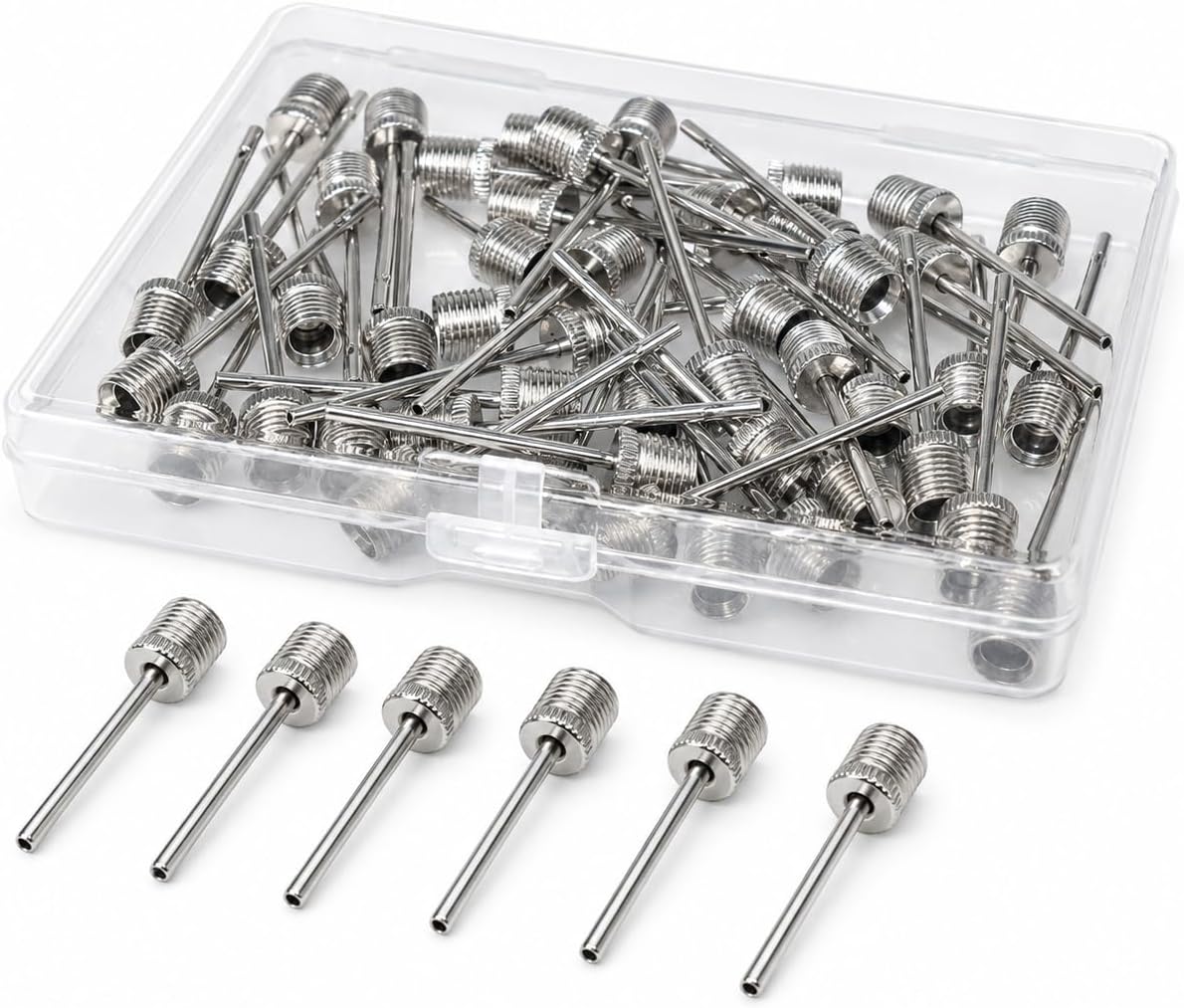 CIZEBO Ball Pump Needles 40pcs, Air Pump Needles for Basketball Inflating, Inflation Sports Pin