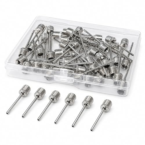 CIZEBO Ball Pump Needles 40pcs, Air Pump Needles for Basketball