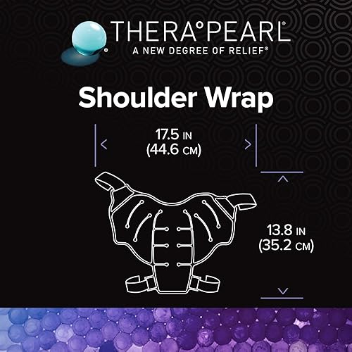 Miniatura 7 de TheraPearl - Envoltura de hombro que cambia de color, reutilizable para terapia de frío y calor con cuentas de gel para aliviar el dolor de hombro,