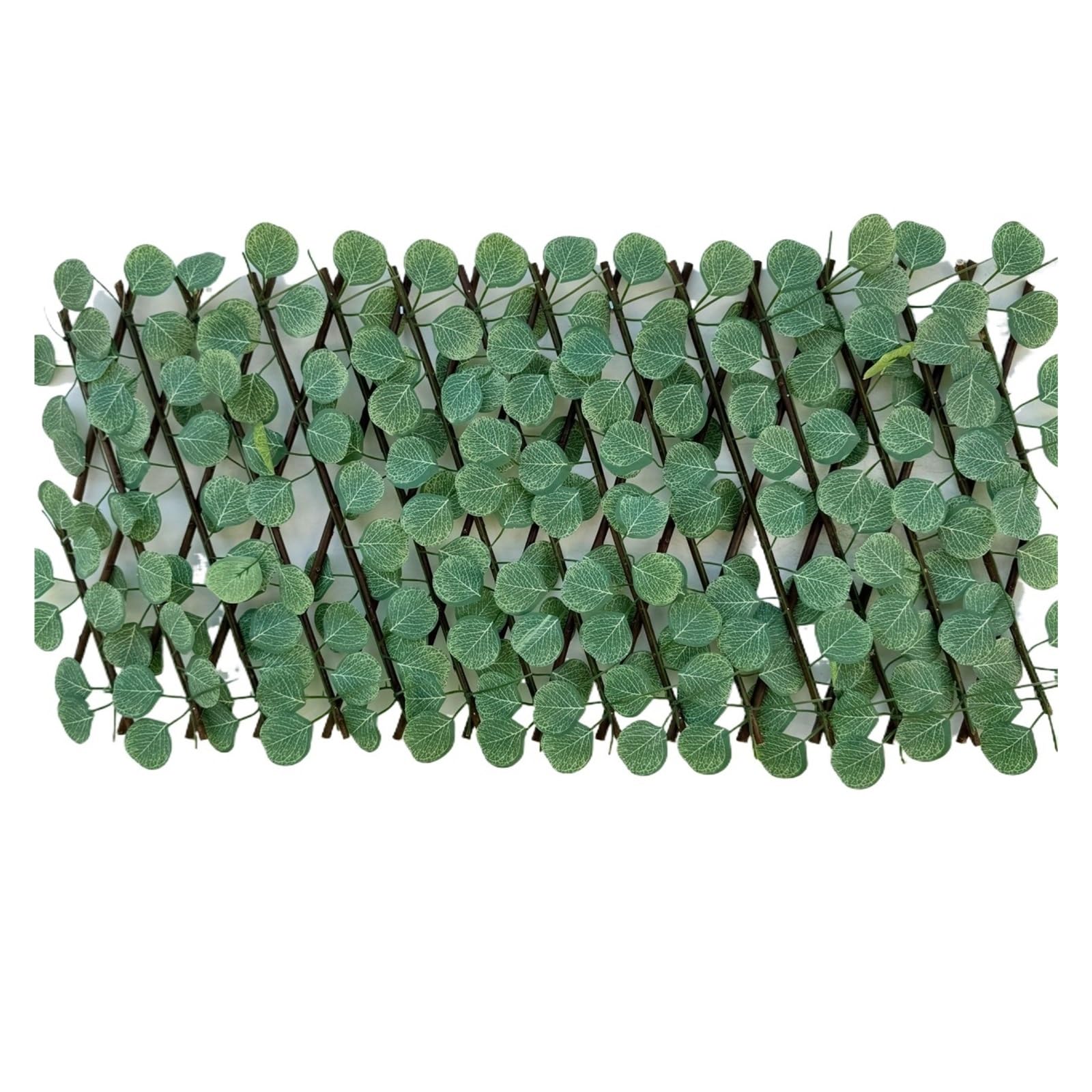 Luoaxinn 40Cm Money Leaf Expandable Trellis Simulation Fence Outdoor Courtyard
