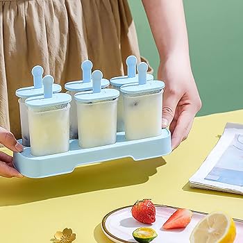 Amazon｜製氷皿 アイスキャンデーボックス 家庭用冷蔵庫用の自家製