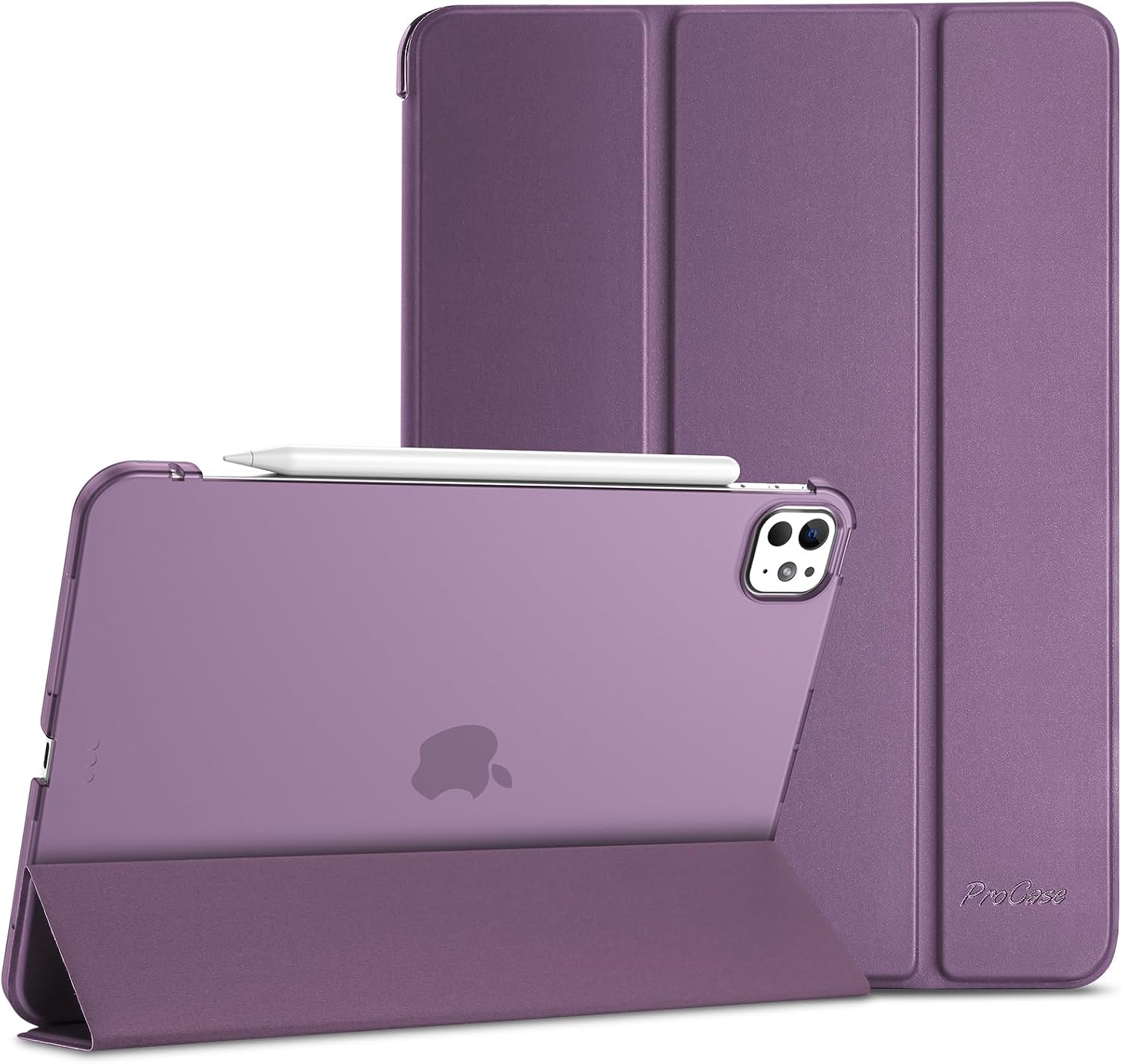 ProCase Smart Case for iPad Pro 11 M5 2025/M4 2024, Slim Folio, Dark Purple