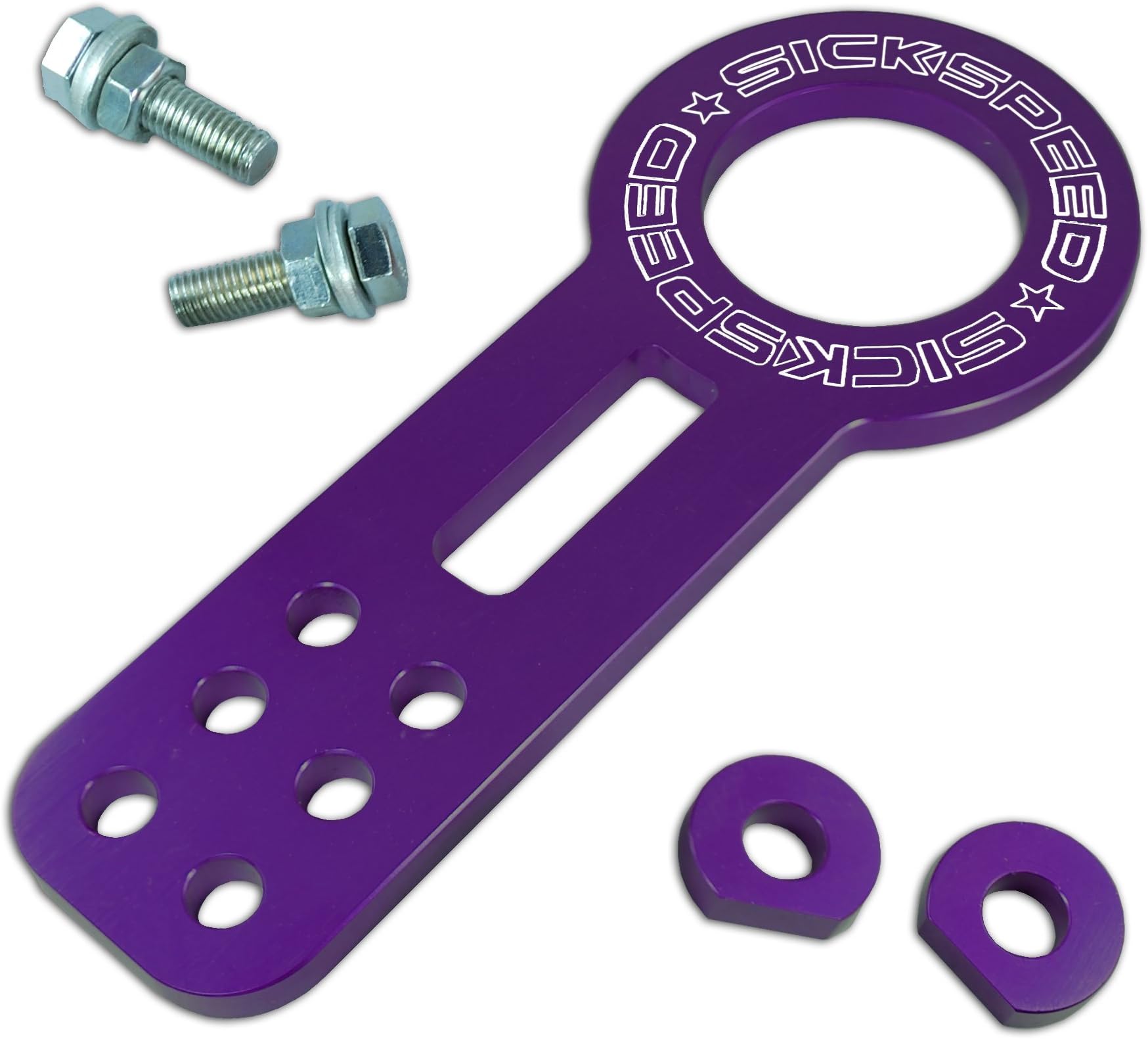 Sickspeed Front Bumper High Strength Racing Tow Hook P1 Purple for Honda Accord
