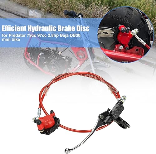 Miniatura 2 de YOXUFA Kit de pinza de freno de disco hidráulico de mini bicicleta, repuesto para Baja Doodle Bug DB30 Blitz Dirt Bug Predator 79cc 97cc 2.8hp Mini