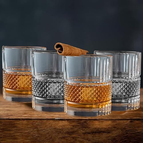 Miniatura 2 de LEMONSODA Vasos de whisky vintage premium Double Rocks - Vidrio de estilo vintage de diseño único