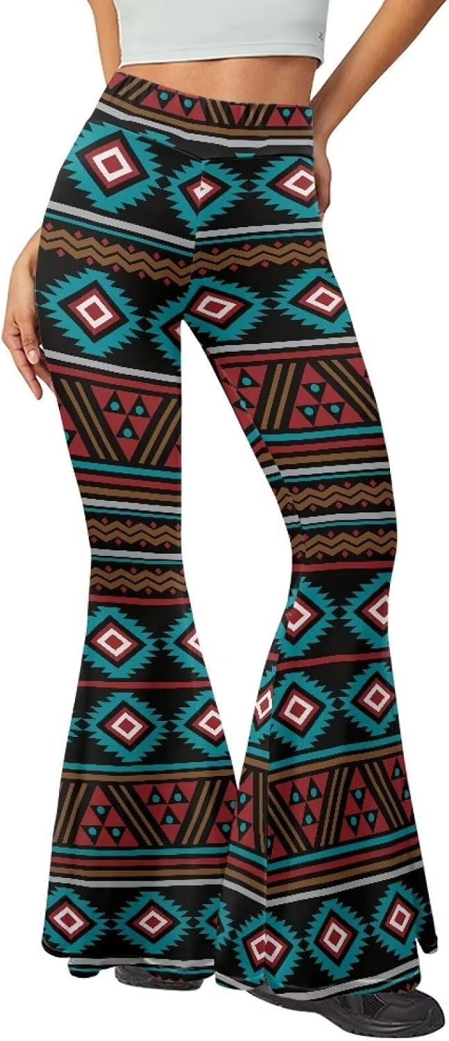 Amzbeauty Flare Pants Petite Vintage 70s Bootleg Yoga Pants Trendy Stretch Bell Bottoms