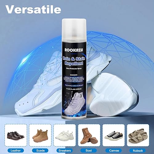 Miniatura 6 de Shoe Protector Spray, 11.84 Fl Oz, Rain andStain Waterproof for Leather, Suede, Sneakers, Boots