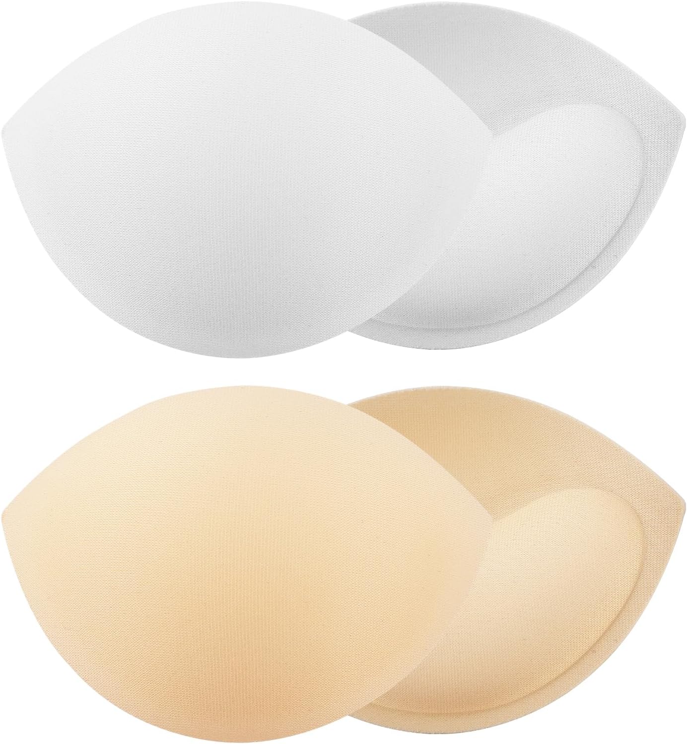 2 Pairs Small Size Bra Inserts Breast Enhancers, Women's Push Up Bra Pads Inserts, Push up Swimsuit Pads, Fits A Cup