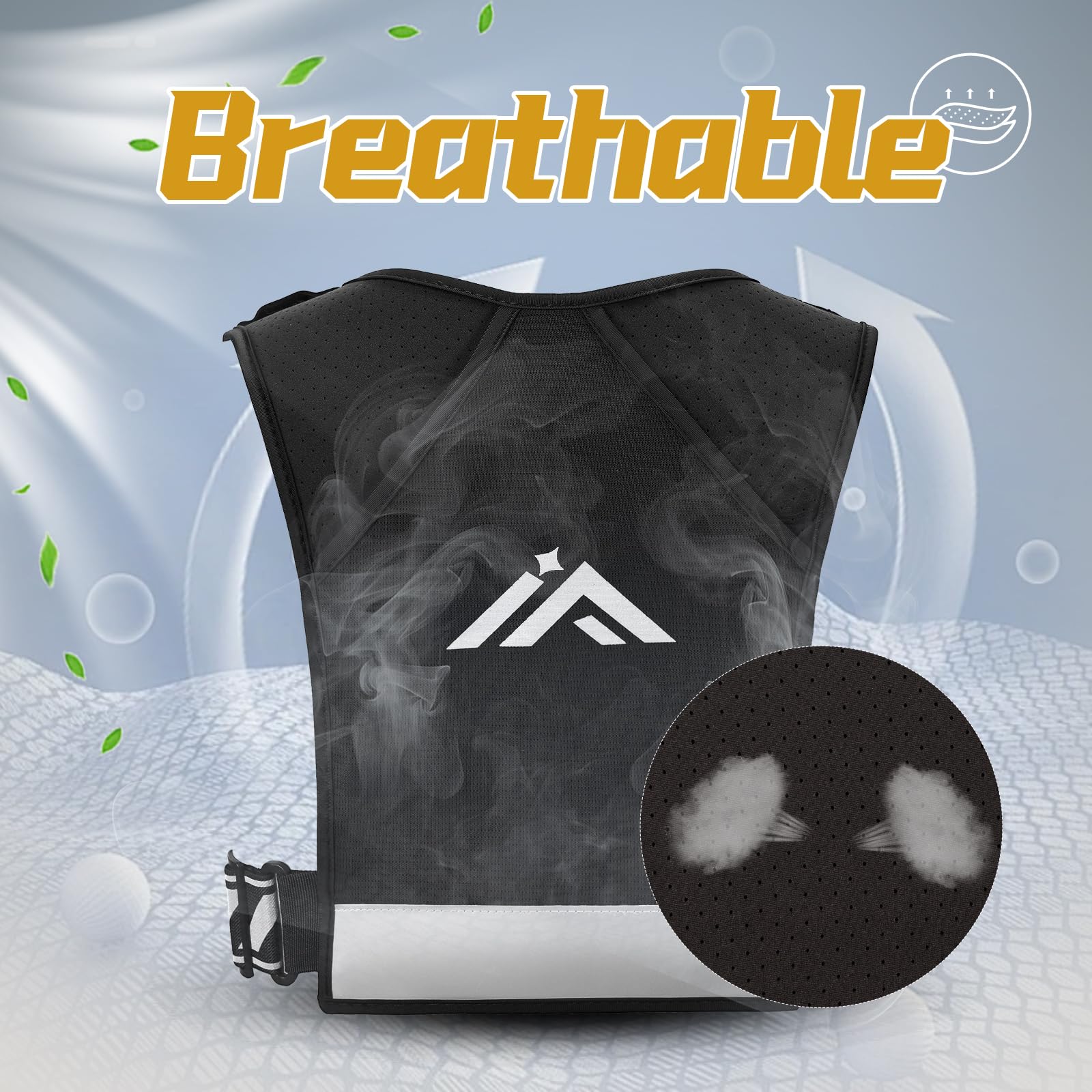 ONETOALL Gilet Running per Uomo e Donna, Running Vest Leggero e Traspirante, Zaino Trail Running per Porta Telefono Corsa con Multi-Tasche e Cintura Riflettente Regolabile, Sicurezza per Corsa