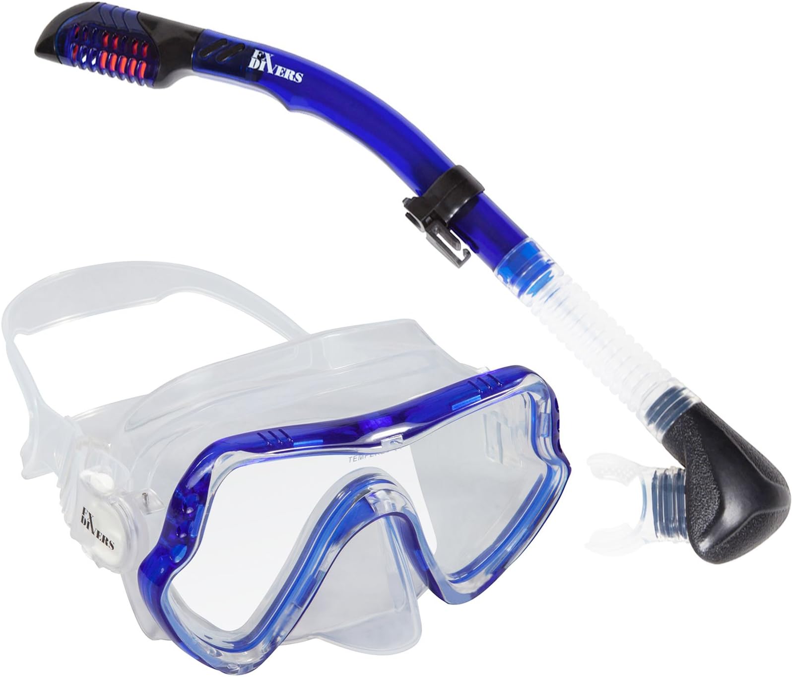 FX Divers Sea Scout Frameless Dive Mask and Dry Flex Easy Purge Snorkel