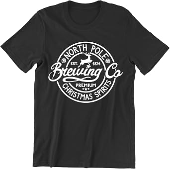 Christmas North Pole Brewing Co Christmas Spirits Shirt Unisex Mens T-Shirt for Men