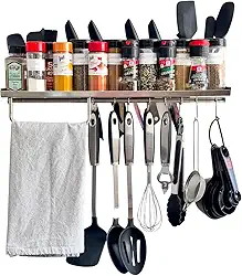 Porta Condimentos Cozinha Inox Organiza Facas Talheres Móvel TEMPEROS, RACKS DE COZINHA, EM AÇO INOXIDAVEL, MODERNO E VERSATIL, OTIMIZAÇÃO DE ESPAÇO. APARTAMENTOS E COZINHA PEQUENAS (Preto fosco)