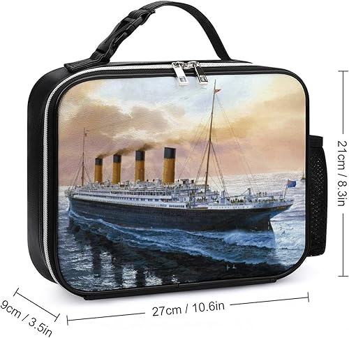 Miniatura 2 de Retro Titanic Famous Old Historic Lunch Bag - Lonchera aislada, reutilizable, bolsa de almuerzo para oficina, trabajo, viajes