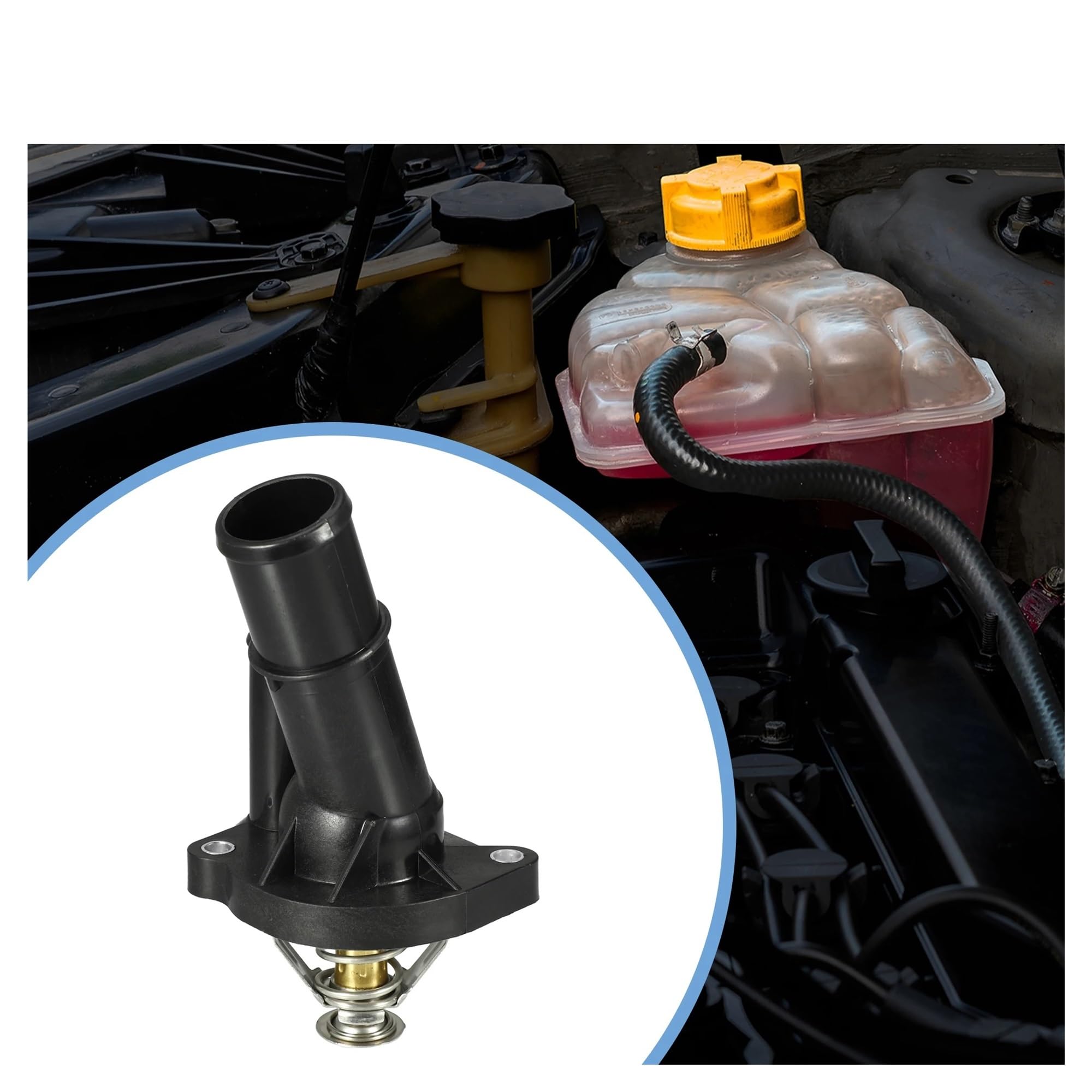 Focus Mk2 Mk3 1566316 akcesoria zamienne do termostatu płynu chłodzącego silnika samochodowego zespół obudowy termostatu płynu chłodzącego silnik termostat płynu chłodzącego