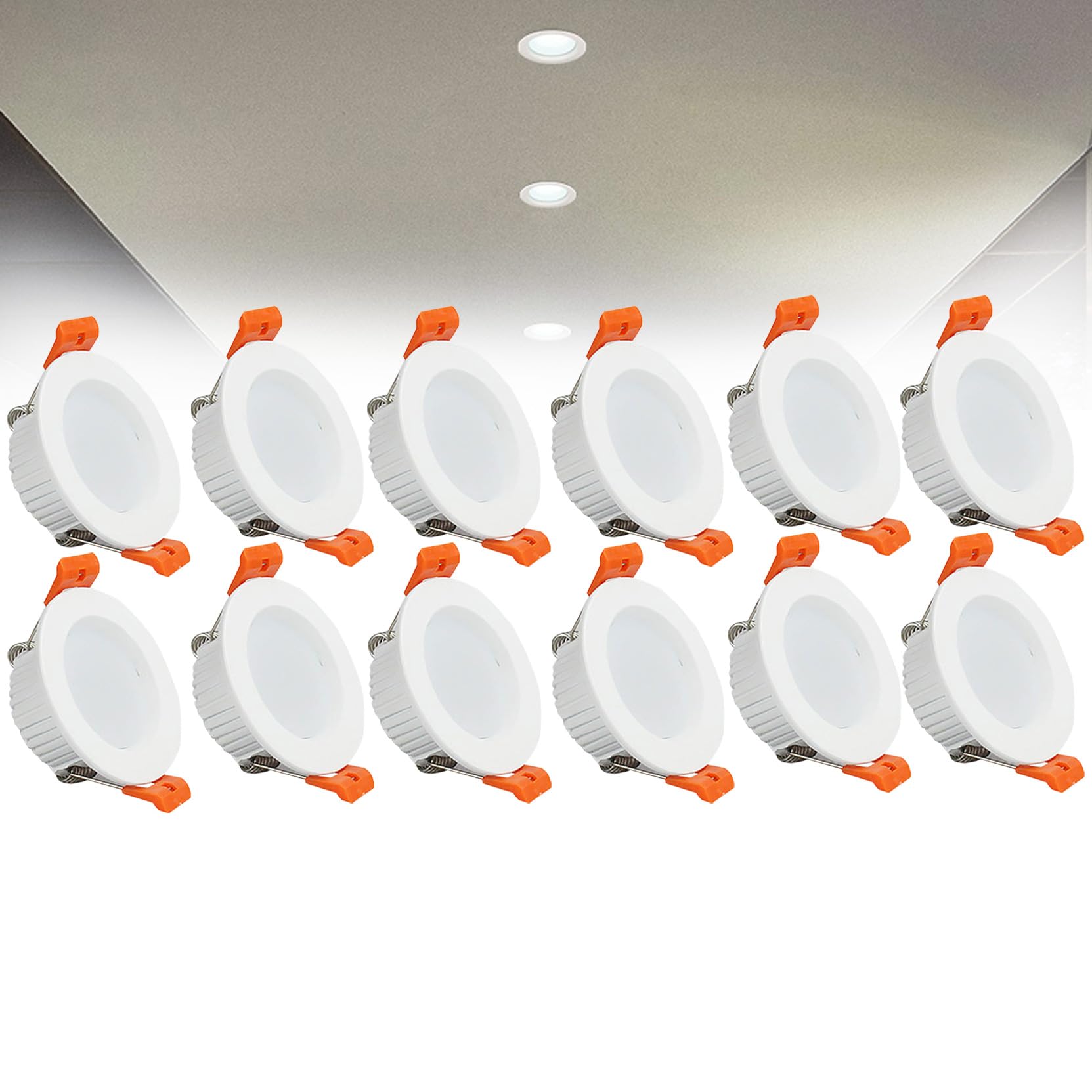 21W LED Inbouw Plafond Spotlights, 3000K Warm Wit Ultra Slim