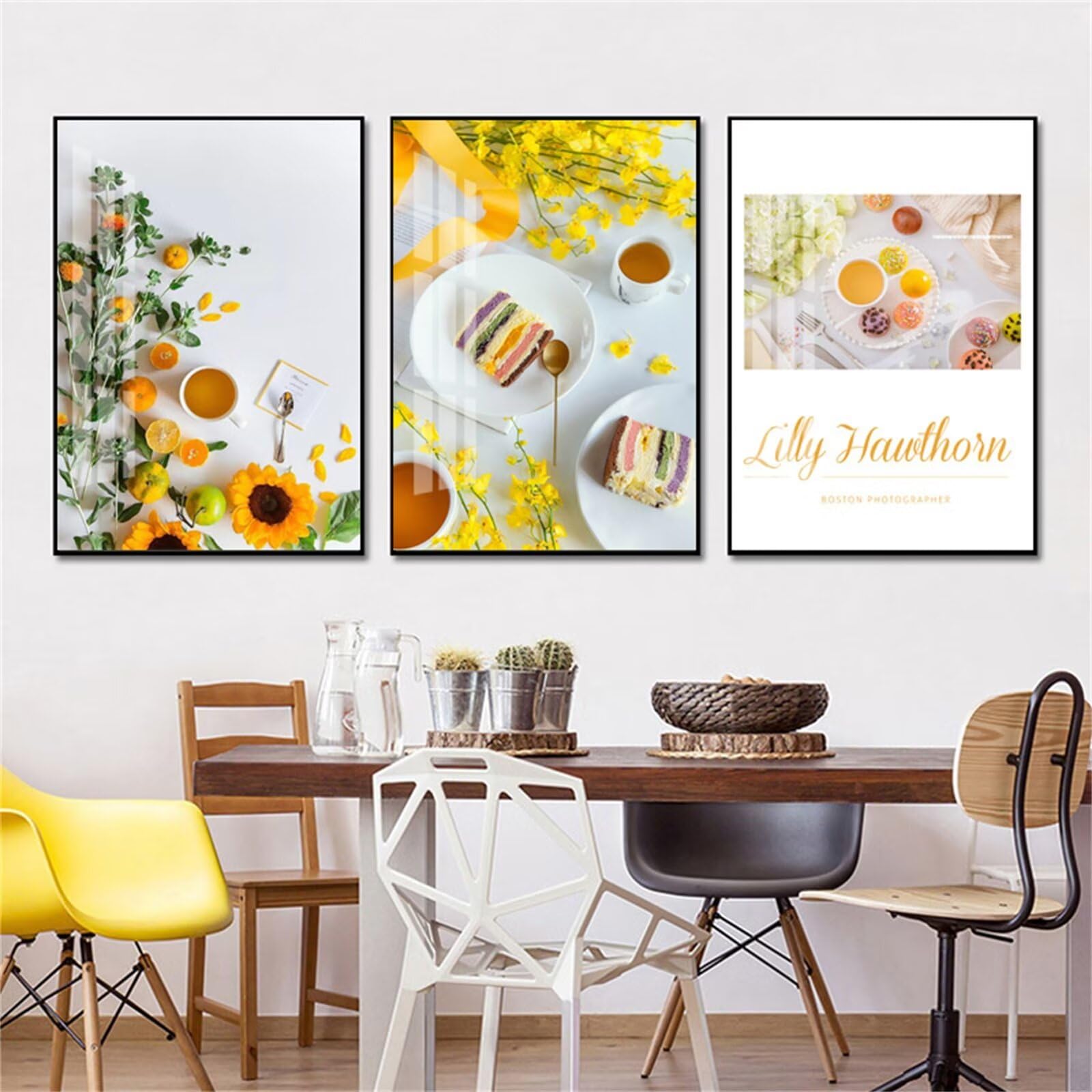 Kit Diamond Painting complet 5D de 3 pièces motif fruit et tournesol 25x45cm
