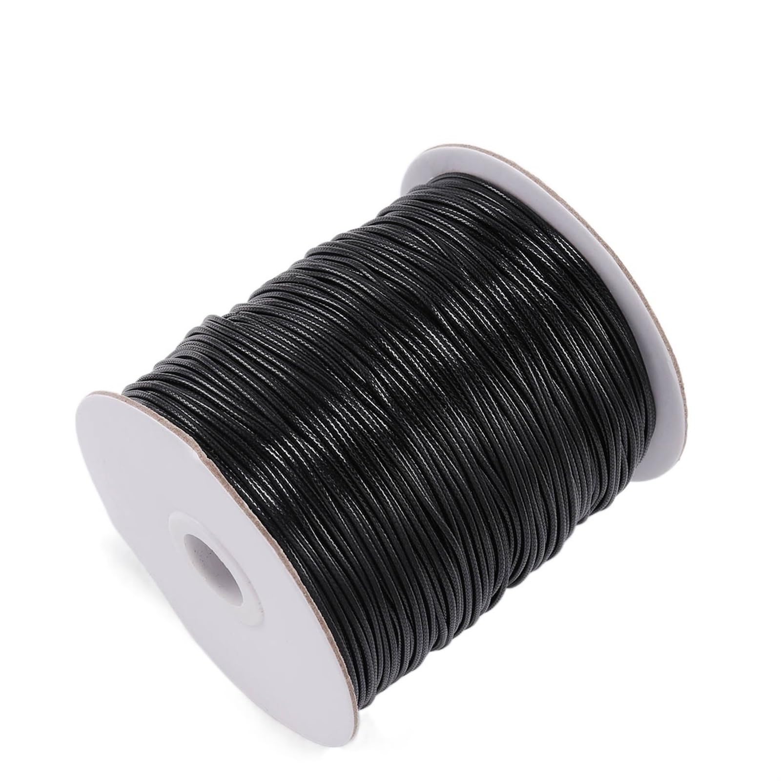 Embroidery thread, Leather Cords 10 Meters 0.5-2.5mm Multicolor Round Wax Rope for DIY Jewelry Making(Black,2.5mm)