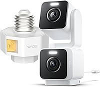 Vista 13 de WYZE Duo Cam Pan IP65 2K 360° Pan/Tilt Cámara de seguridad inteligente para el hogar con visión nocturna a color, compatible con Alexa y Google