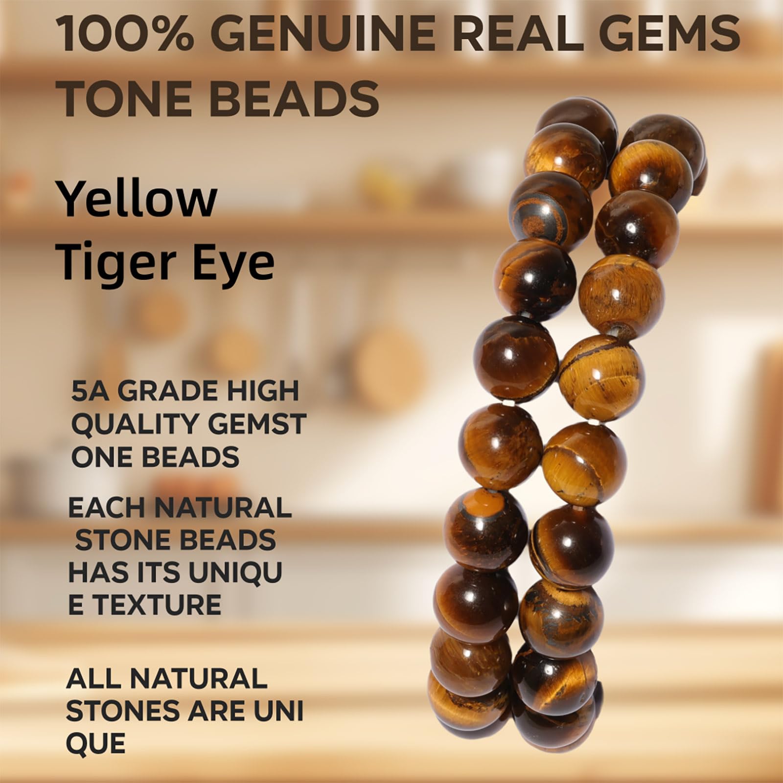 4x13.0mm Perline Distanziatrici Sciolte In Pietra Semipreziosa - Foto 3