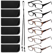 Computer Reading Glasses Men and Women Anti Eyestrain Blue Light Blocking Glasses for Reading 2 Black 4 Tortoise, 1, x