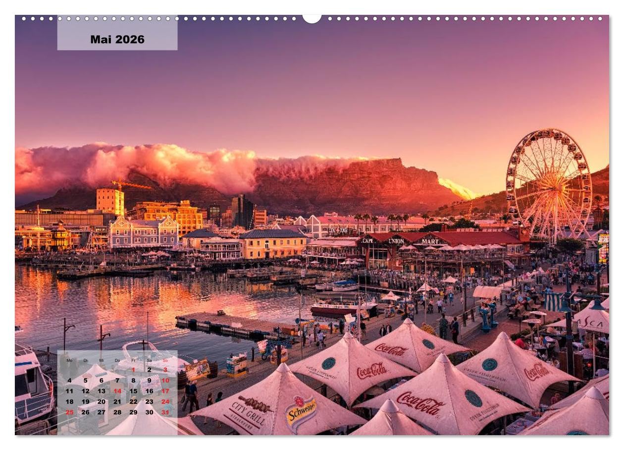 Südafrika – Kapstadt und Westkap (Wandkalender 2026 DIN A2 quer), CALVENDO Monatskalender: Südafrika entdecken - rund um Kapstadt und das Westkap (CALVENDO Orte)