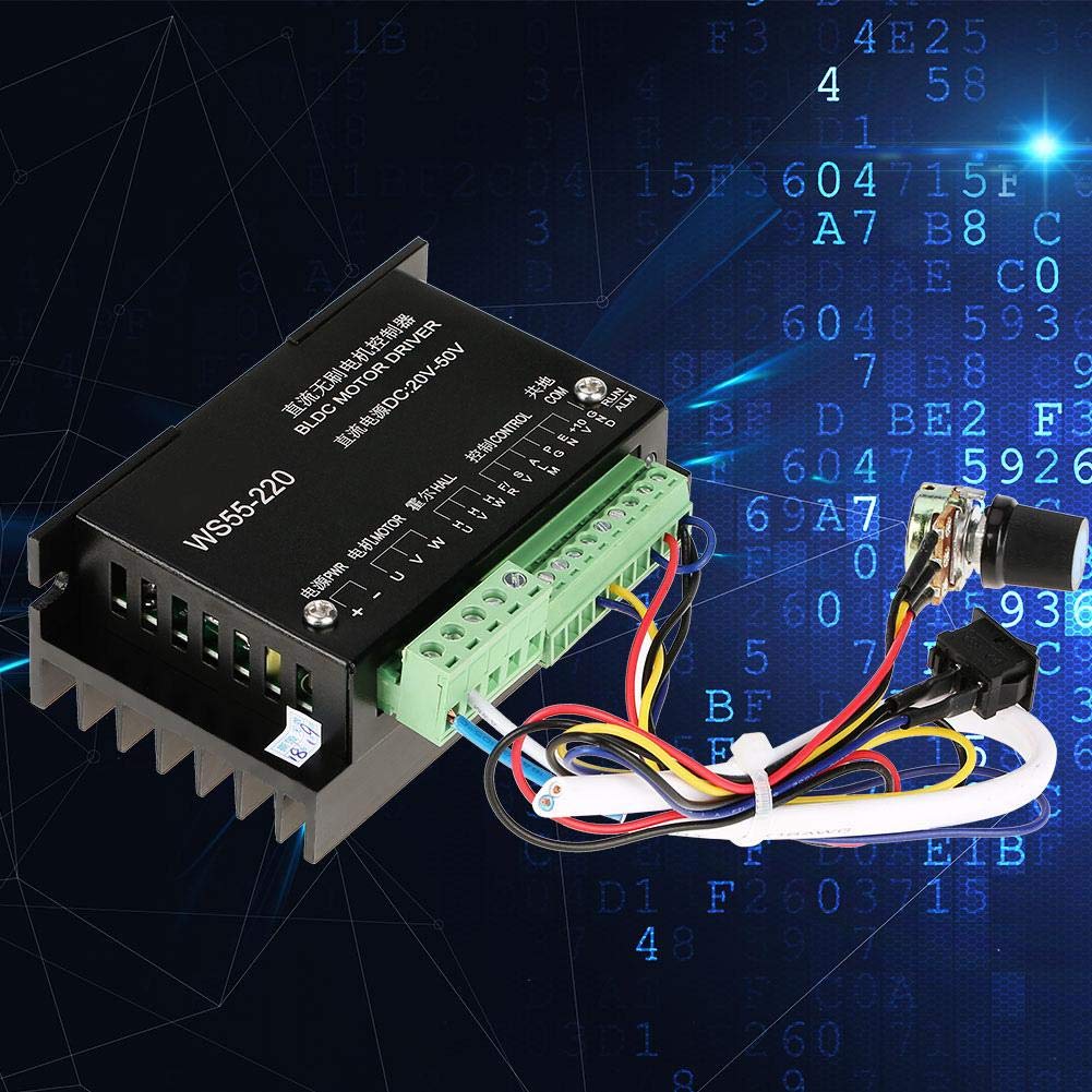 WS55-220 BLDC Motor Driver Controller DC 48V 500W mandrino senza spazzola CNC