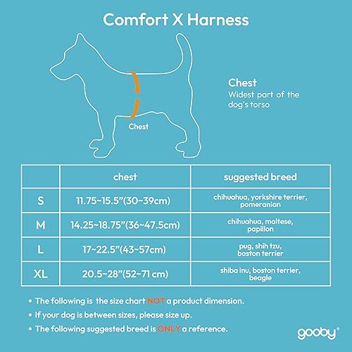 Miniatura 3 de Gooby Comfort X Head-In - Arnés para perro con diseño en X patentado anti ahogo y anti tirones para perros pequeños o medianos, para uso en