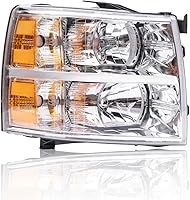 Vista 20 de PIT66 Conjunto de faros laterales izquierdos, compatible con Chevy Silverado 1500 2007-2013, Silverado 2500 3500 2007-2014 y HD Lente transparente