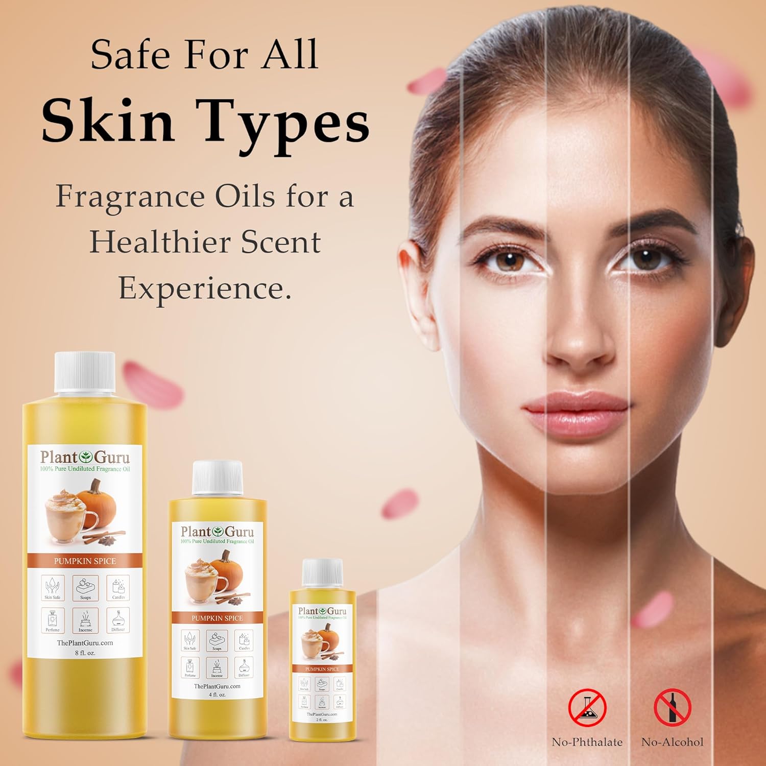 Pumpkin Spice Fragrance Oil 8 fl. oz. Scented Oil for DIY Soap Making, Candles, Bath Bombs, Body Butters. Used In Aromatherapy Diffusers, Burners and Warmers. Great Addition To Lotions and Creams. - Image 5